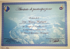Attestato Corso Giornalismo Aerospaziale