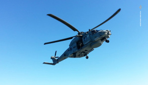 Il nuovissimo elicottero SH90 della Marina Militare