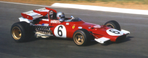 La Ferrari 312B di Mario Andretti a Kyalami nel suo GP vittorioso del 1971 ©Brian Watson 