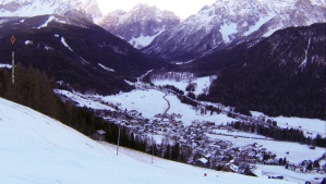 Veduta di Sesto dalla pista che parte da Monte Elmo