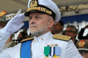 Il Capo di Stato Maggiore della Difesa, Ammiraglio Binelli Mantelli