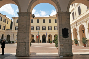 Uno scorcio del Cortile d'onore