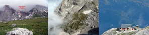 Alcune immagini del Rifugio Franchetti durante l'estate