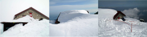 Ecco come si presentava il Rifugio Franchetti dopo la nevicata di Pasqua