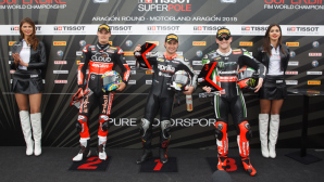 il podio della Superpole