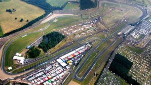 Veduta aerea del circuito di Donington