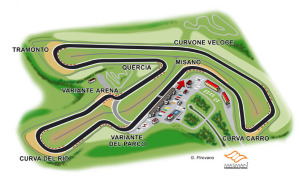 Il tracciato di Misano Adriativco (Tavola G.Pirovano)