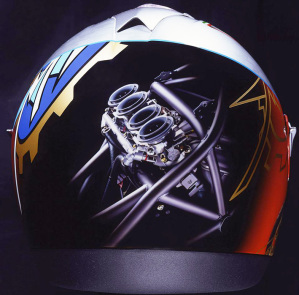Un casco con un disegno suggestivo e spettacolare 