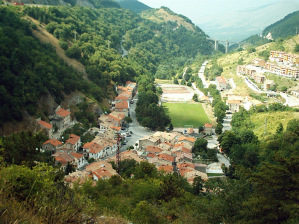 La splendita veduta dall'alto di Rocca Pia