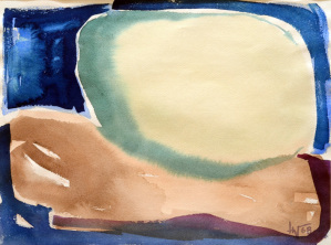 Senza titolo 1968, acquerello, cm 34,8 × 46,4, Collezione privata, Foggia 