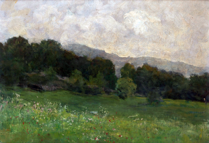 Piumati, Paesaggio a primavera