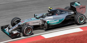Nico Rosberg con la Mercedes F.1 W06