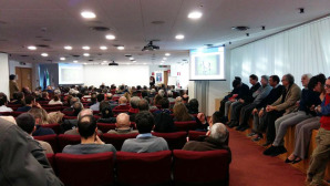 L'Auditorium del Coni gremito da oltre 200 giornalisti 