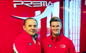 Angelo Rosin, della scuderia vicentina Prema, con Mick Schumacher. Era il 2016 con la firma dell'accordo fra il pilota tedesco e la blasonata scuderia italiana