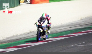 Kevin Zannoni che a Misano ha messo a segno sue vittorie nella Moto3 in sella alla TM del team RGR TM Racing Factory Team di Davide Giugliano