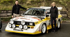 Fabrizia Pons, zia di Pietro, ai tempi del Mondiale Rally con l'Audi Quattro